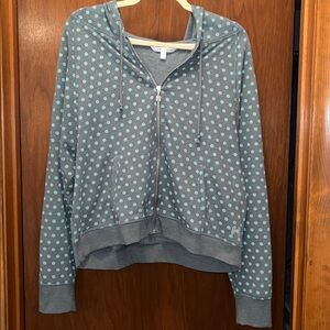 Victoria's Secret Polka Dot Hoodie NWOT L
